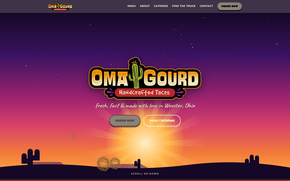 Oma Gourd website screenshot